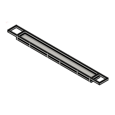 41-130-1SS MODULAR SOLUTIONS TIE PLATE 45MM X 180MM X 6MM CREATES RIGHT ANGLE, WITH STAINLESS STEEL HARDWARE